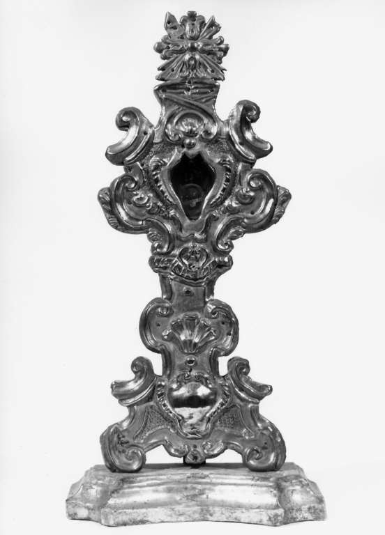 reliquiario - a ostensorio - ambito laziale (sec. XVIII)