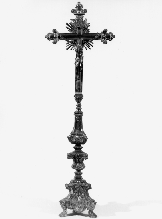 Cristo crocifisso (crocifisso) - ambito laziale (sec. XVIII)