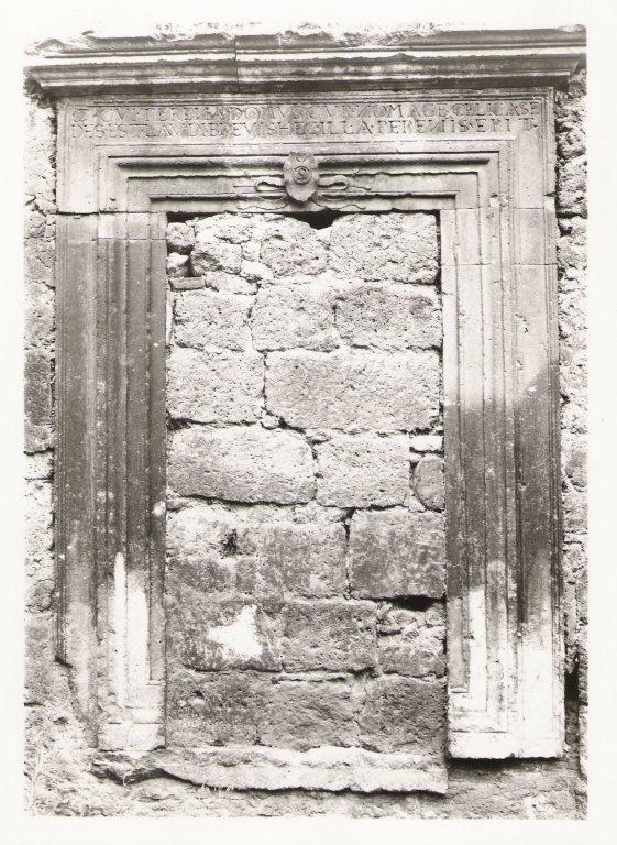 mostra di portale - ambito laziale (sec. XVI)