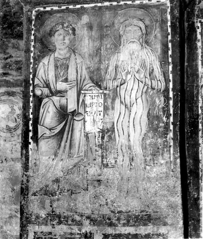 San Giovanni Evangelista e Sant'Onofrio (dipinto) di Terzo Maestro di Anagni (sec. XIII)