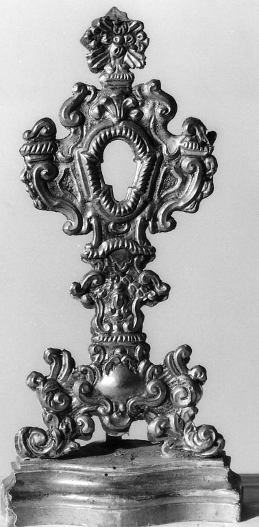 reliquiario - a ostensorio - ambito laziale (sec. XIX)