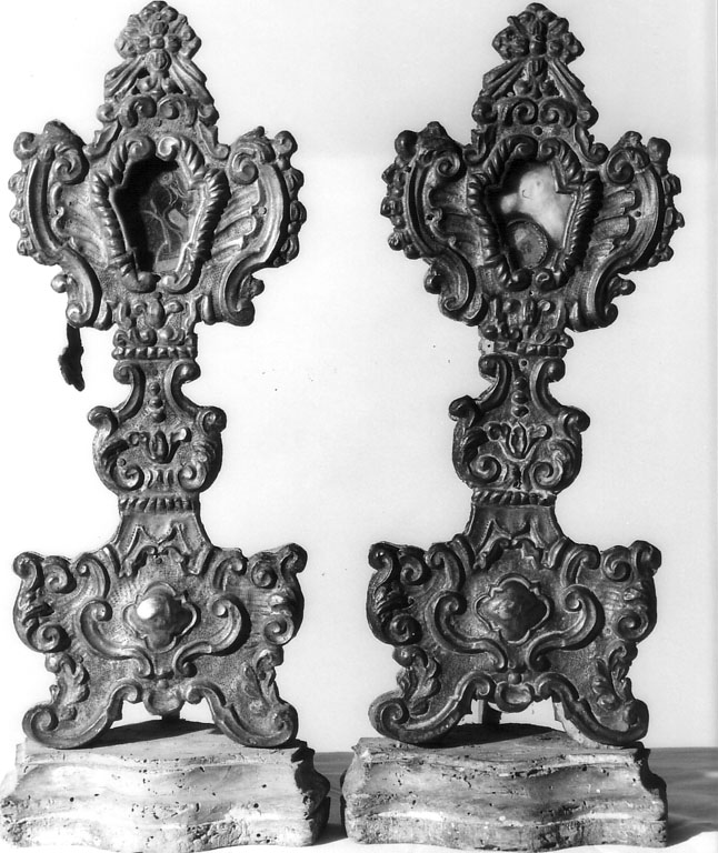 reliquiario - a ostensorio - ambito laziale (terzo quarto sec. XIX)