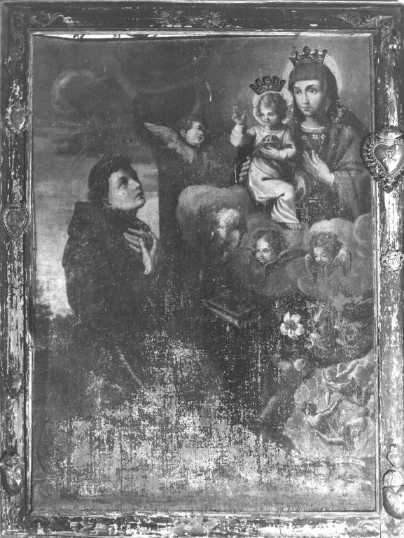 Madonna con Bambino e Sant'Antonio da Padova (dipinto) - ambito reatino (metà sec. XVIII)