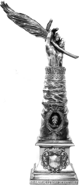 reliquiario antropomorfo - a braccio di Bartalesi Urbano (seconda metà sec. XVII)