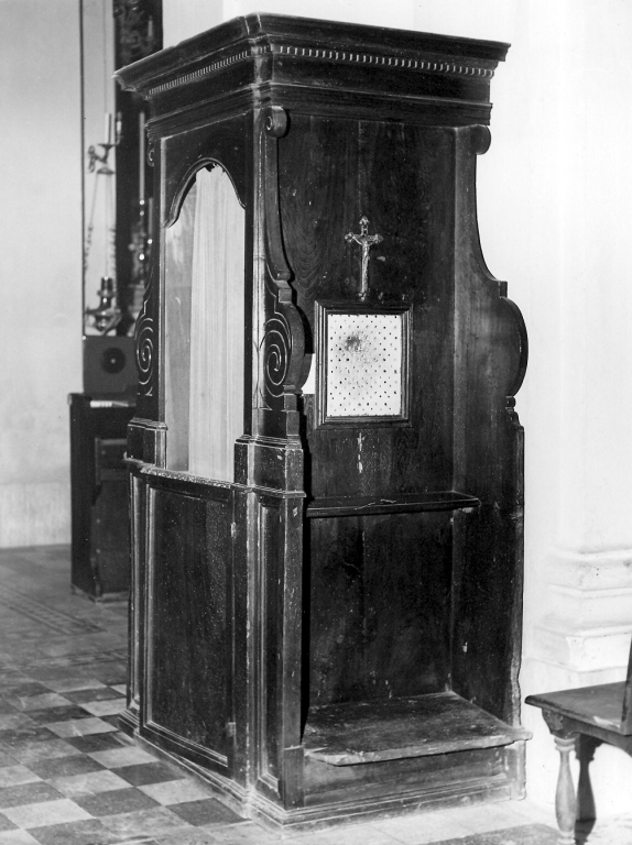 confessionale - bottega laziale (sec. XVIII)