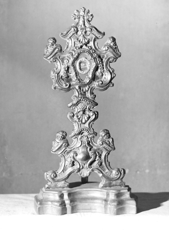 reliquiario - a ostensorio - bottega romana (sec. XVIII)