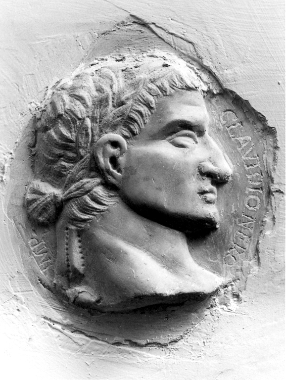 porfilo dell'imperatore Claudio (rilievo) - ambito laziale (secc. XVIII/ XIX)