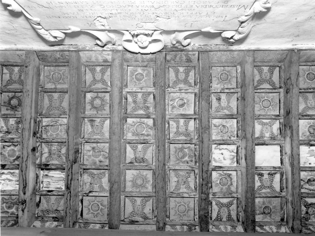soffitto a cassettoni - ambito laziale (sec. XVIII)