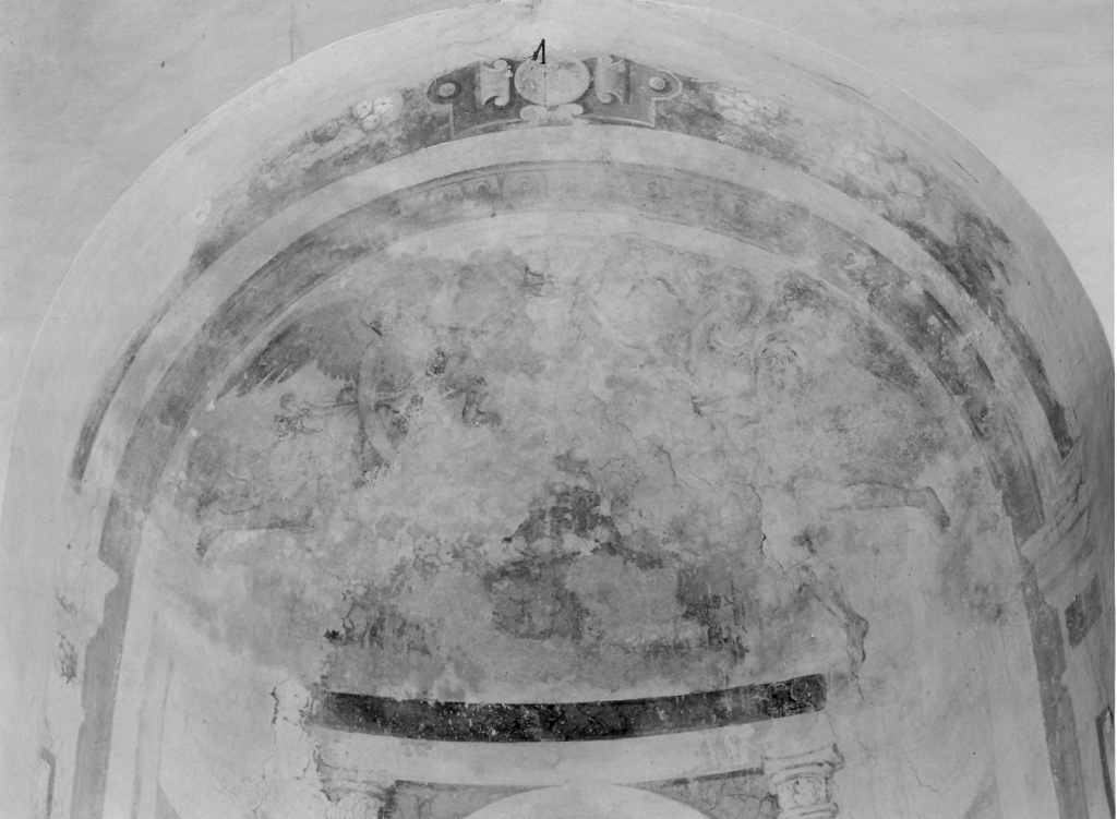 incoronazione di Maria Vergine (dipinto) di Torresani Alessandro (attribuito) (sec. XVI)