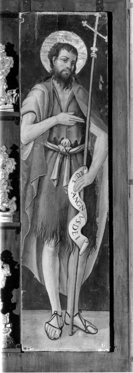 San Giovanni Battista (dipinto) di Aquili Antonio detto Antoniazzo Romano (scuola) (sec. XVI)