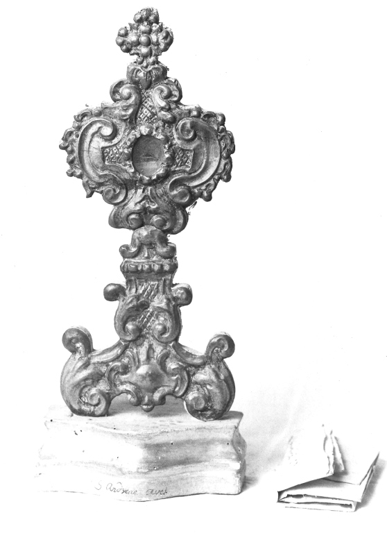 reliquiario - a ostensorio, serie - bottega laziale (sec. XVIII)