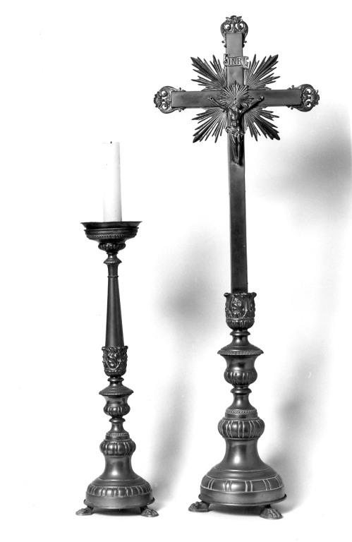 croce d'altare - produzione laziale (seconda metà sec. XIX)