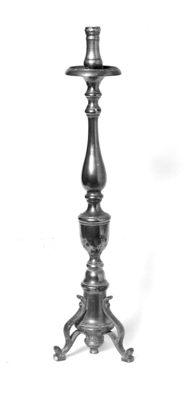 candeliere d'altare, serie - bottega laziale (sec. XIX)