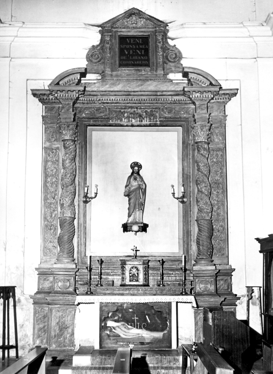 altare - a edicola - ambito laziale (sec. XVIII)