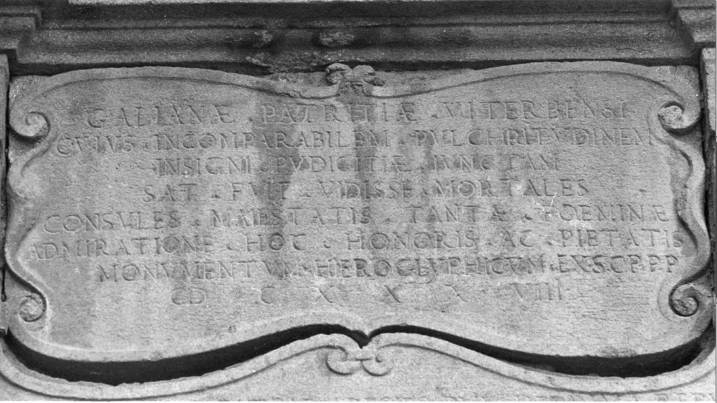 lapide commemorativa - ambito viterbese (metà sec. XVI)