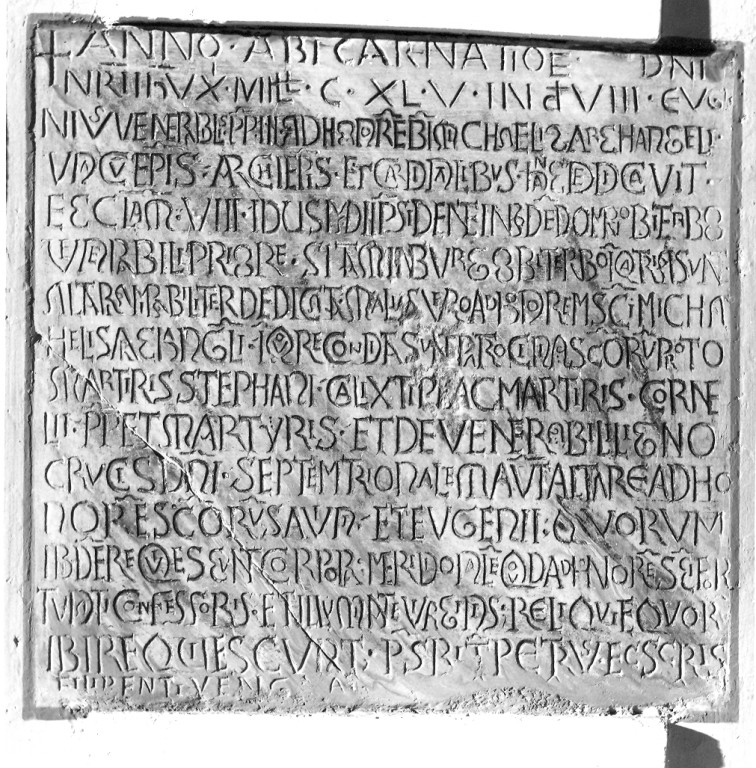 lapide commemorativa - ambito viterbese (metà sec. XII)