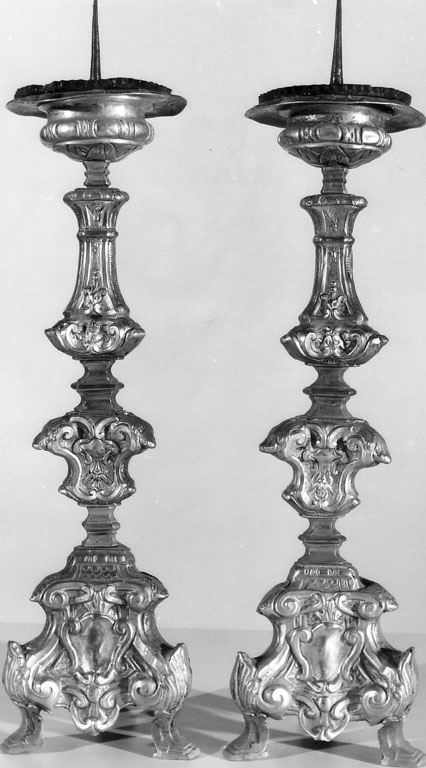 candeliere d'altare - ambito laziale (sec. XVIII)