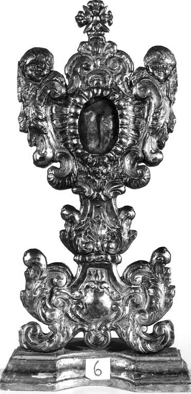 reliquiario - a ostensorio - ambito laziale (sec. XVIII)