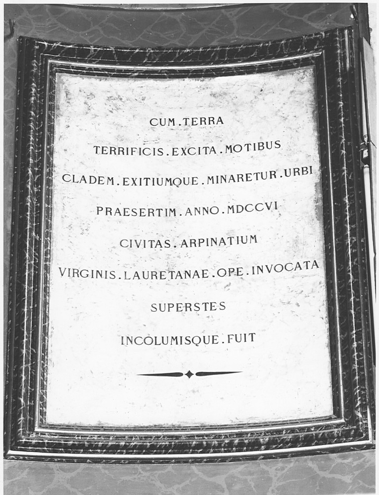 lapide commemorativa - ambito laziale (sec. XX)