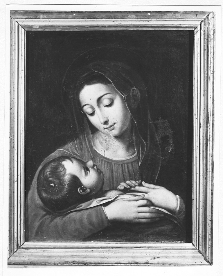Madonna con Bambino (dipinto) di Pulzone Scipione (bottega) (fine sec. XVI)