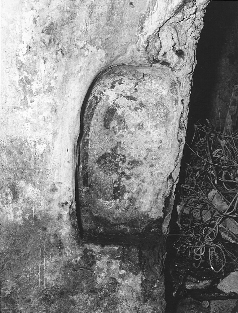 decorazione pittorica, frammento - ambito laziale (sec. XI)