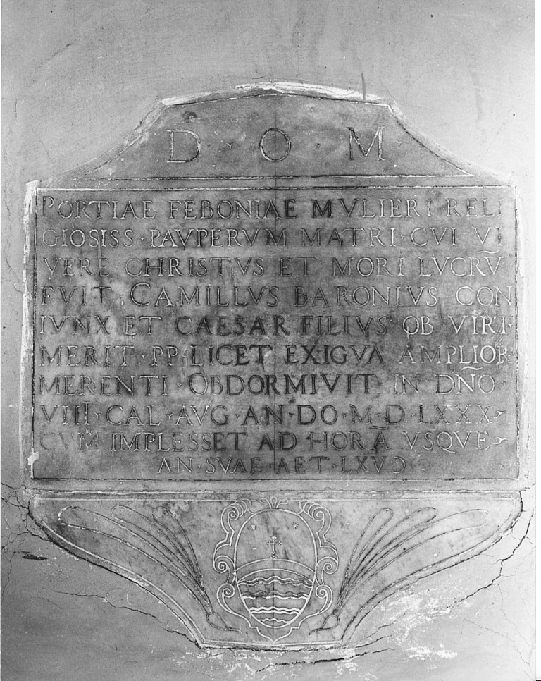 lapide tombale - ambito laziale (sec. XVI)