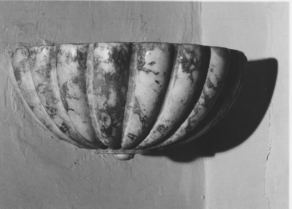 acquasantiera - ambito laziale (fine sec. XIX)