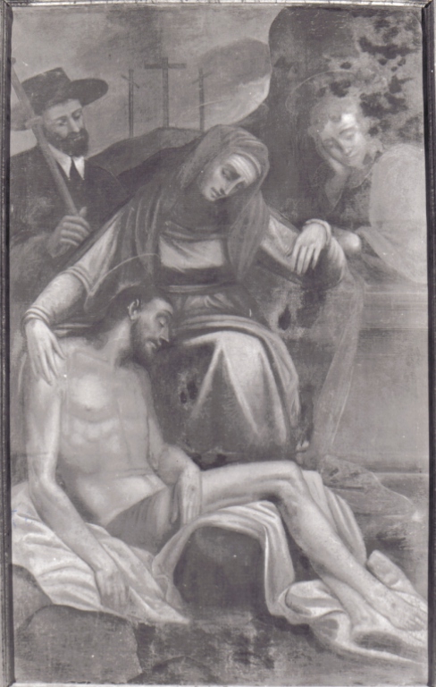 compianto sul Cristo morto (dipinto) - ambito laziale (prima metà sec. XVII)