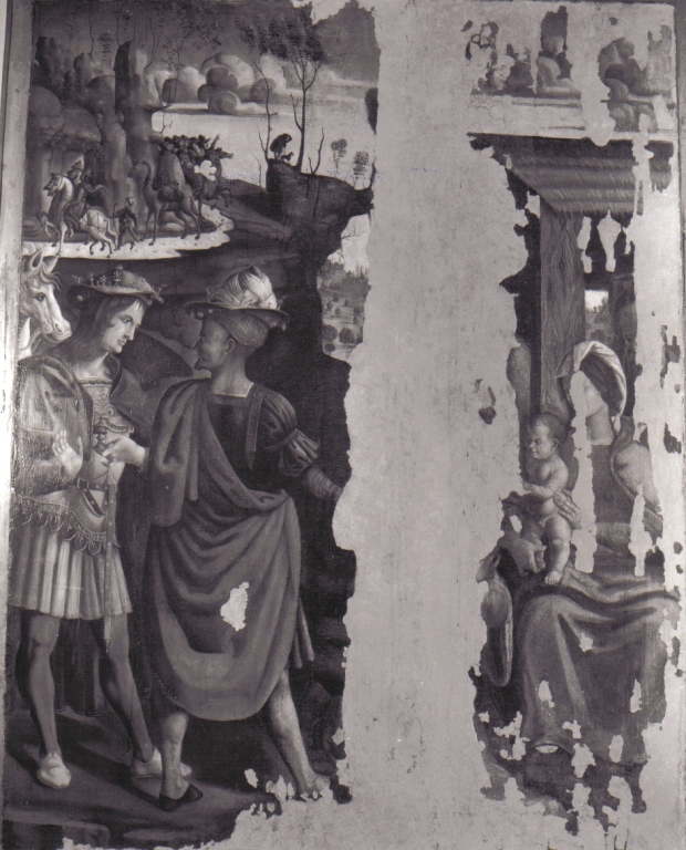 adorazione dei Re Magi (dipinto) di Trofi Monaldo detto Truffetta (attribuito) (prima metà sec. XVI)