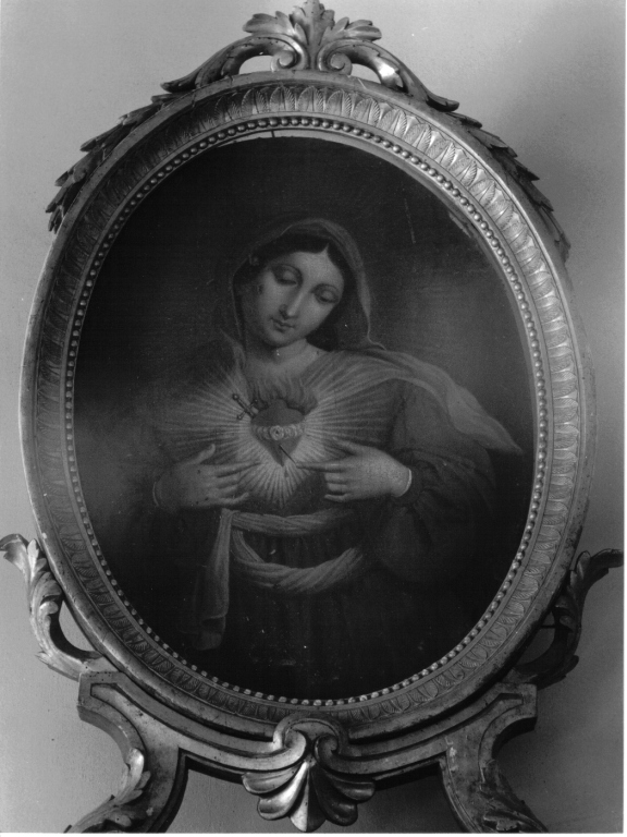 Sacro Cuore di Maria (dipinto) - ambito laziale (sec. XIX)