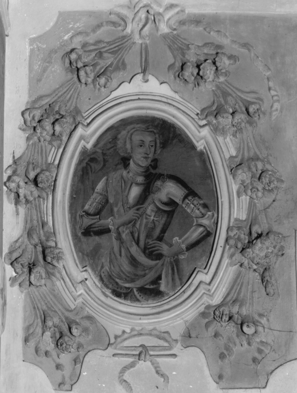 ritratto d'uomo (dipinto) - ambito laziale (metà sec. XVIII)