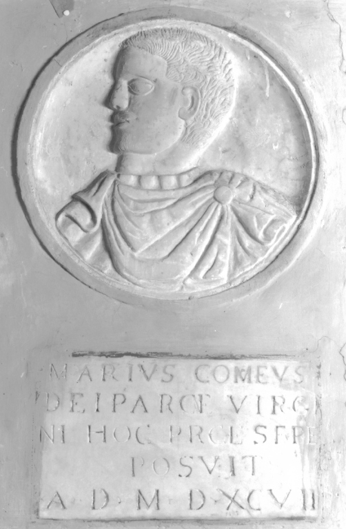 ritratto di Mario Comei (rilievo) - ambito laziale (sec. XVI)