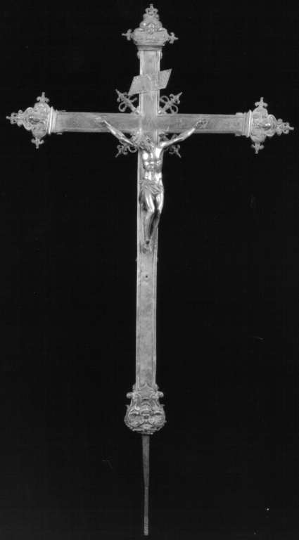 croce processionale - ambito laziale (fine/inizio secc. XVII/ XVIII)