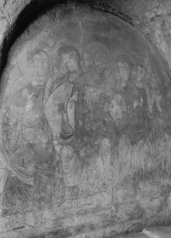 Cristo benedicente tra gli apostoli (dipinto) di Maestro della Volta (e aiuti), Maestro Gentile (e aiuti) (fine/inizio secc. XI/ XII)
