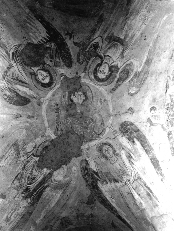 angeli reggenti un tondo con la Madonna Regina (dipinto) di Maestro della Volta (e aiuti), Maestro Gentile (e aiuti) (fine/inizio secc. XI/ XII)