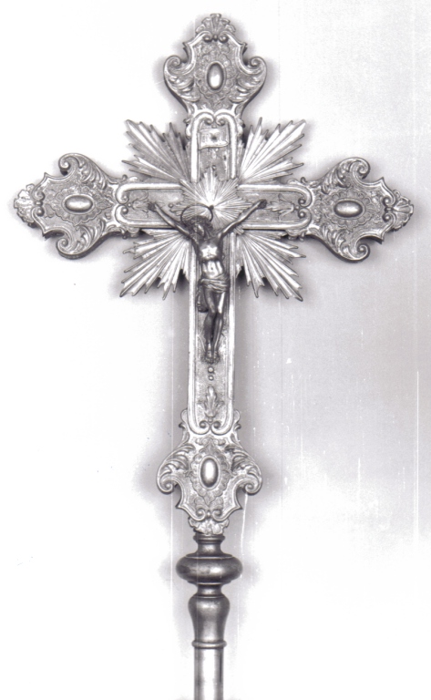 croce processionale - ambito italiano (fine/inizio secc. XIX/ XX)