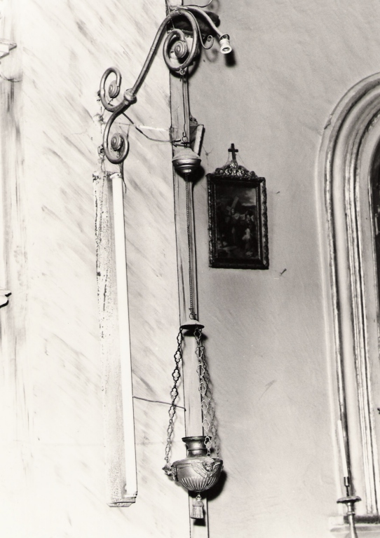 lampada pensile - produzione laziale (secc. XIX/ XX)