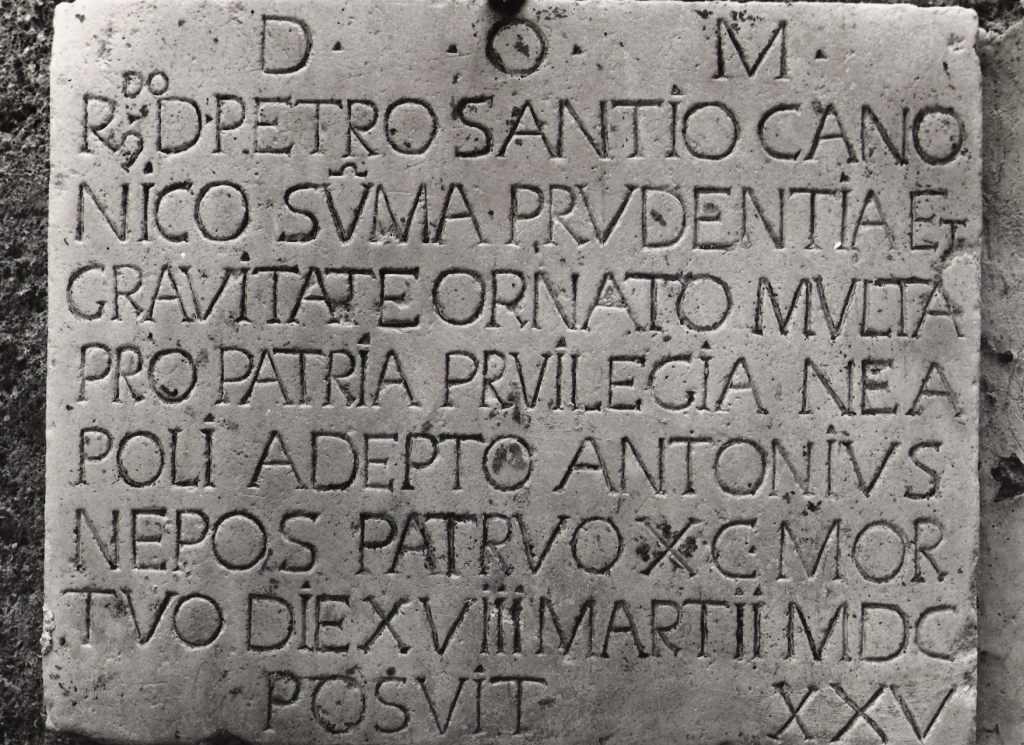 lapide commemorativa - ambito laziale (sec. XVII)