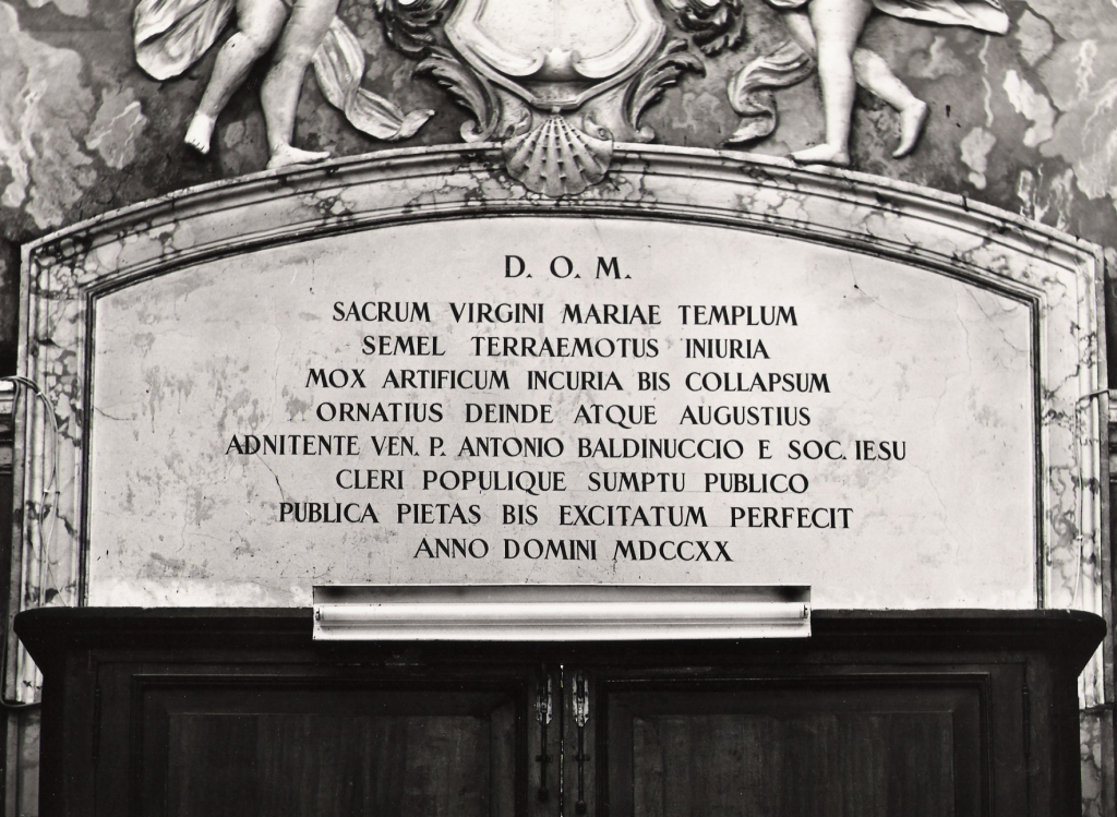 lapide commemorativa - ambito laziale (sec. XVIII)