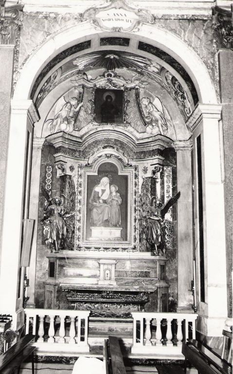 motivi decorativi vegetali con angeli (altare) - ambito laziale (sec. XVIII)