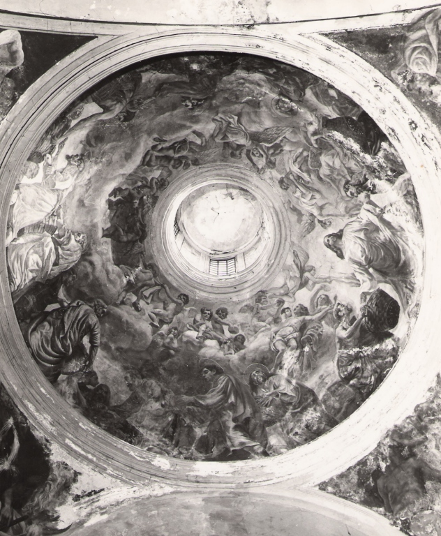 moltiplicazione dei pani e dei pesci (dipinto, complesso decorativo) di Trivisonno Amedeo (sec. XX)