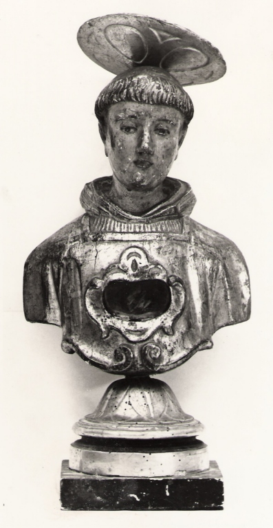 Sant'Antonio da Padova (?) (reliquiario - a busto) - ambito laziale (fine/inizio secc. XVII/ XVIII)