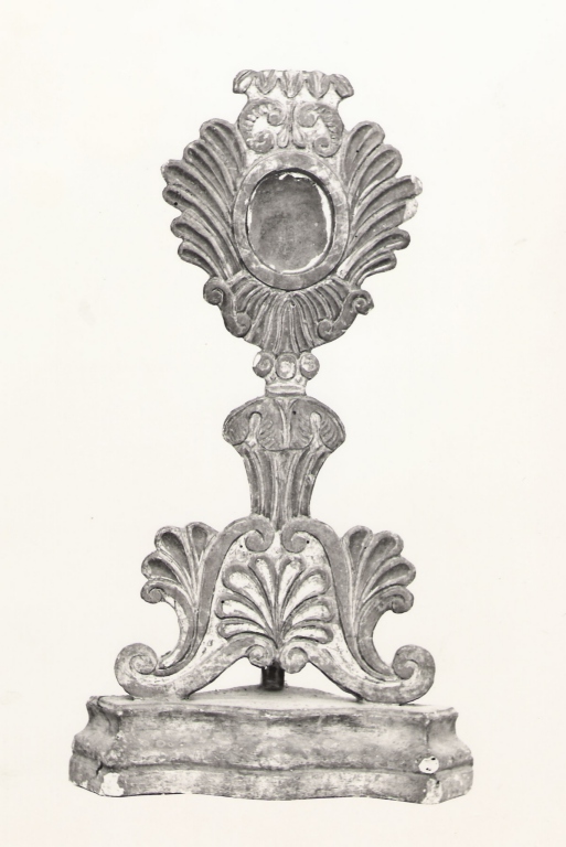 reliquiario - a ostensorio - ambito laziale (prima metà sec. XIX)