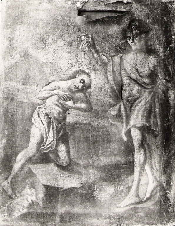 battesimo di Cristo (dipinto) - ambito laziale (fine/inizio secc. XVIII/ XIX)