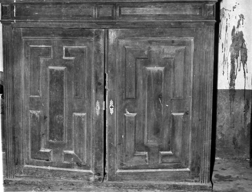 mobile da sacrestia - produzione laziale (sec. XVII)