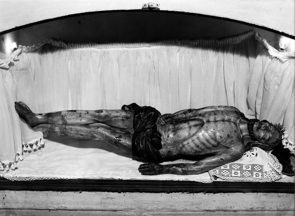 Cristo morto (statua) - ambito laziale (seconda metà sec. XVII)