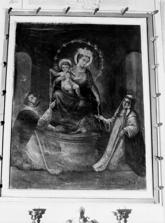 Madonna del Rosario (dipinto) - ambito laziale (sec. XVIII)