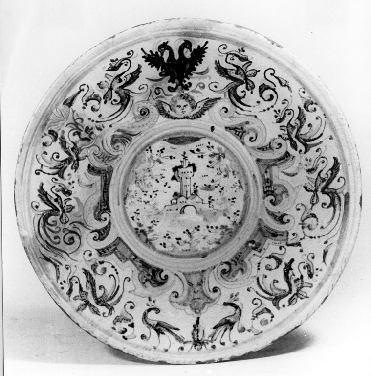 piatto - manifattura abruzzese (fine sec. XVII)