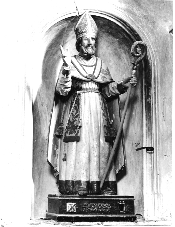 San Martino vescovo (statua) - ambito laziale (secc. XVIII/ XIX)