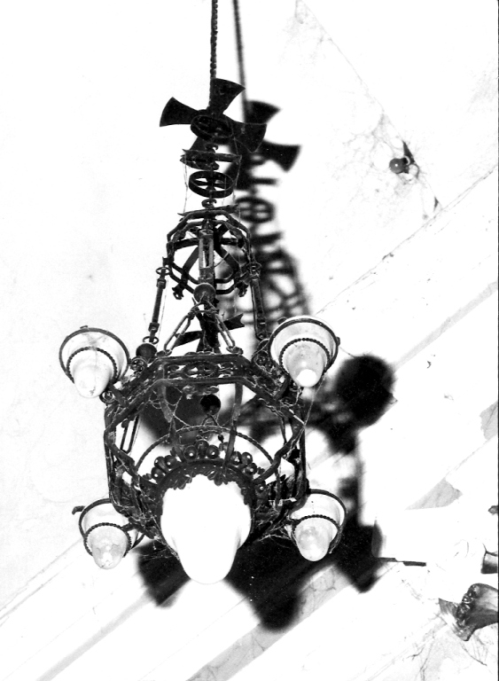 lampadario, coppia - ambito laziale (seconda metà sec. XIX)